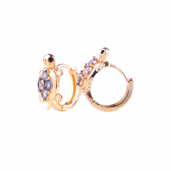 Fantasia moda decoração jovem simples latão cobre aolly ouro champanhe brinco